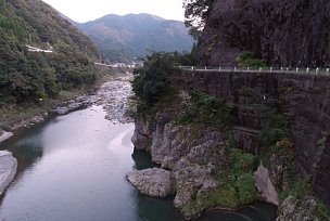 揖斐川の渓谷
