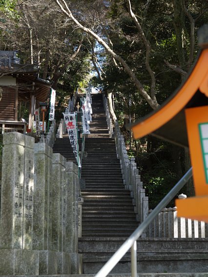 寂光院参道の階段