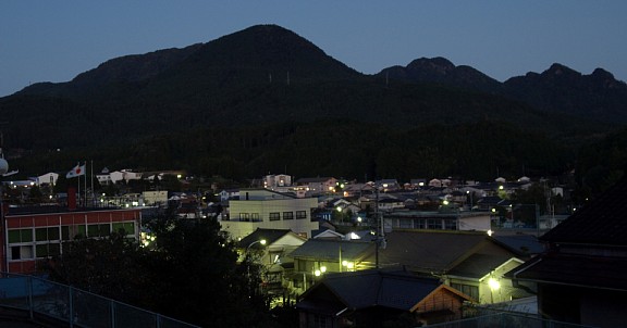 鹿島山と田口の町