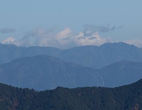 富士は雲の中