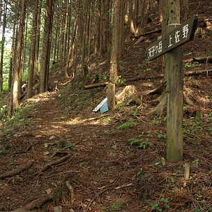 登山道の道標