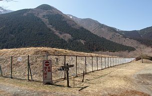 A沢貯水池の堰