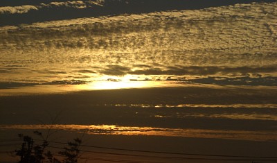 太平洋の朝日