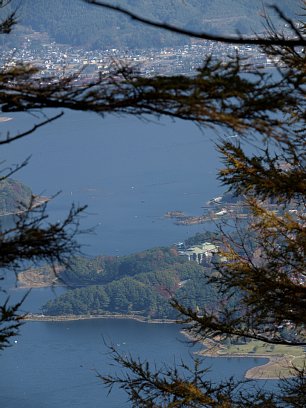 河口湖東岸