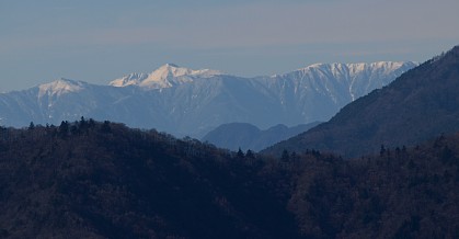 蝙蝠岳、塩見岳、大篭岳