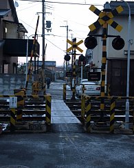 京阪の踏切