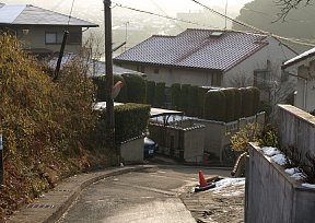 蛍谷の住宅地