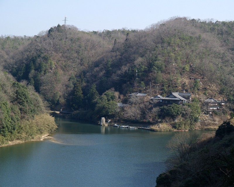 名張川と木津川の合流地点