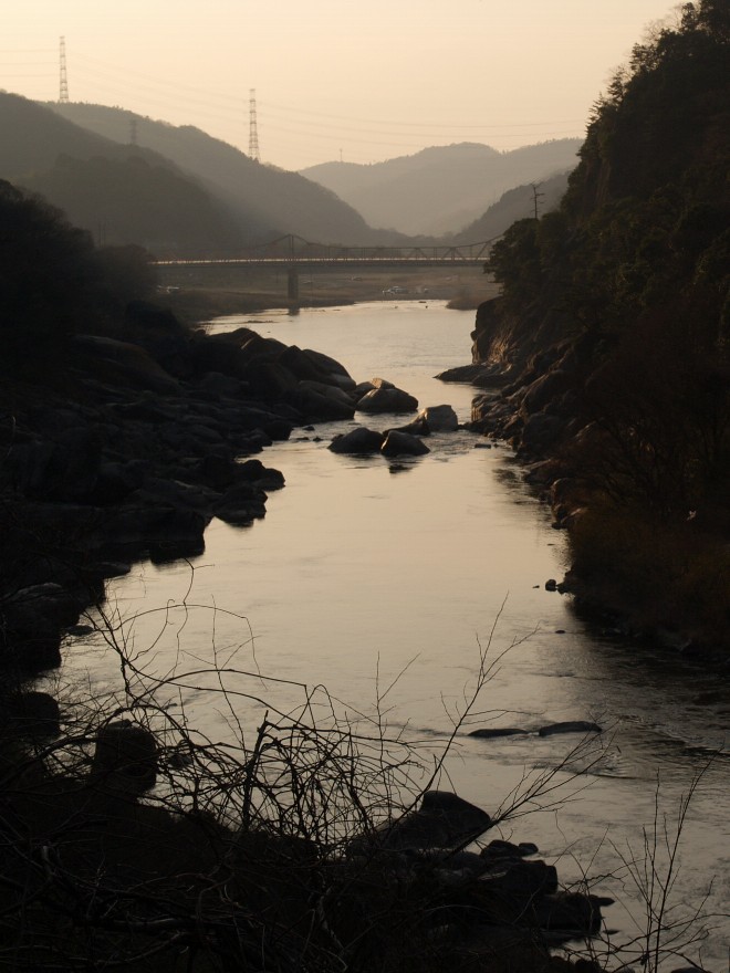 峡谷の日暮れ