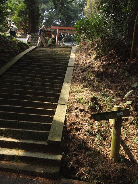 夜支布山口神社参道