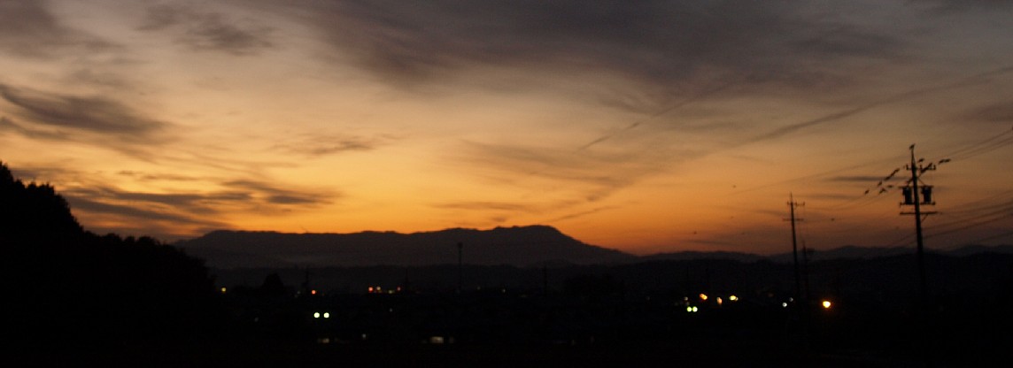 夕暮れ