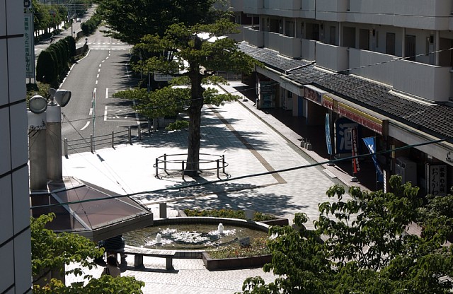 犬山駅前の広場