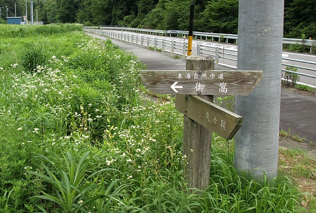 県道離脱点