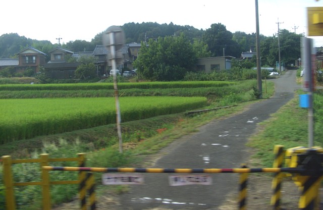 善師野の踏切