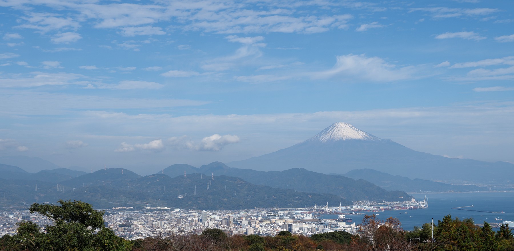 日本平から富士山