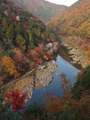 嵐山公園より保津川