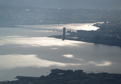 比叡山より見る近江大橋