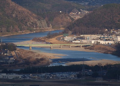 白山展望台より長良川