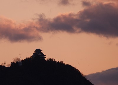 金華山と岐阜城