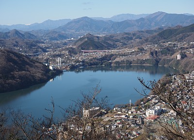 嵐山より相模湖