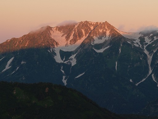 冷水山荘より立山