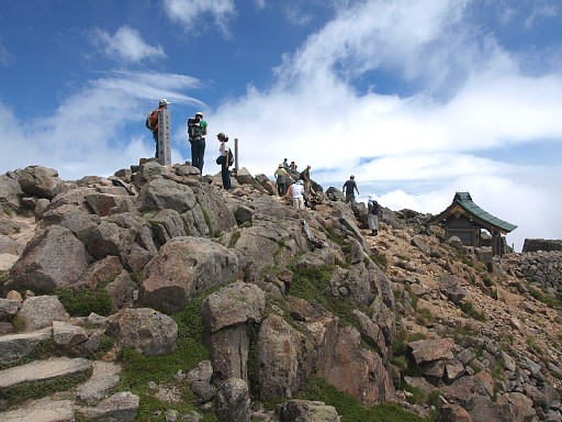 御前峰山頂