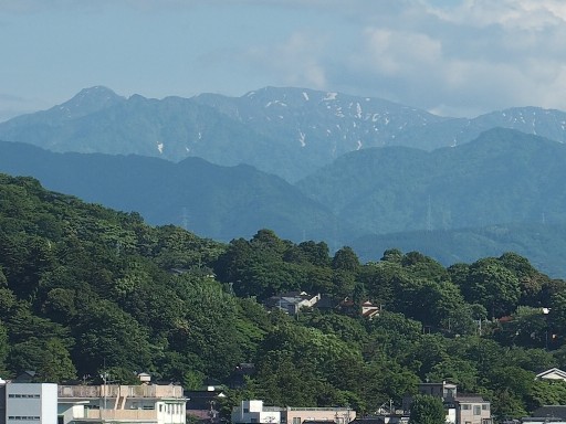 北陸新幹線より大笠山