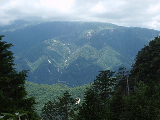 南木曽岳より摺小木山