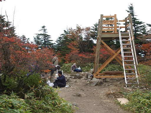 恵那山山頂