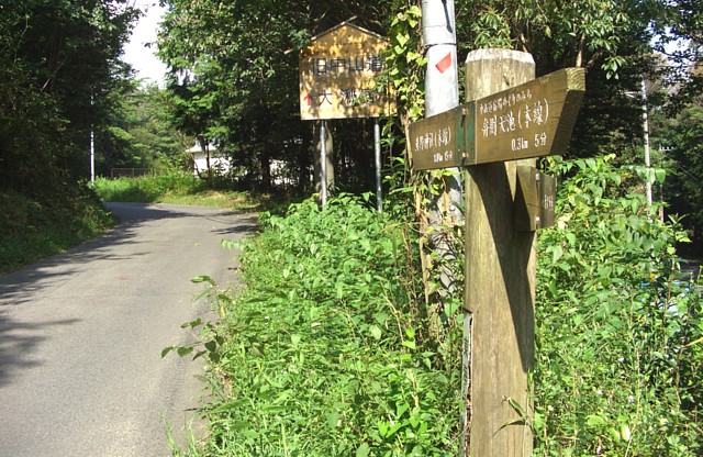 分かれ道の道標